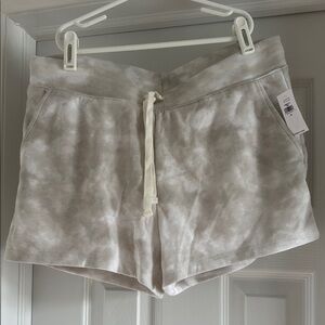 Old Navy Gray and White Athletic Shorts